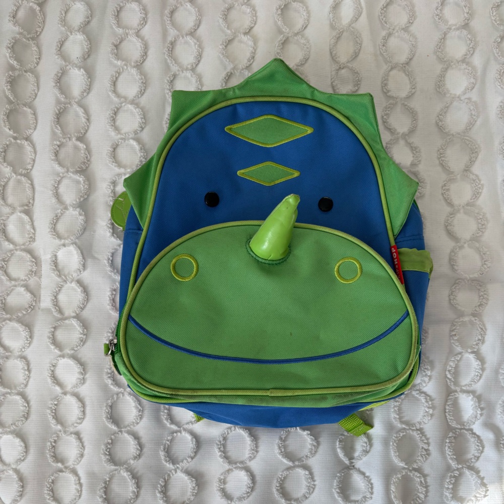 Carter's Green and Blue Dinosaur Kids Backpack